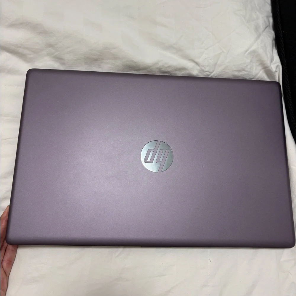 HP Gray Laptop with Black Frame